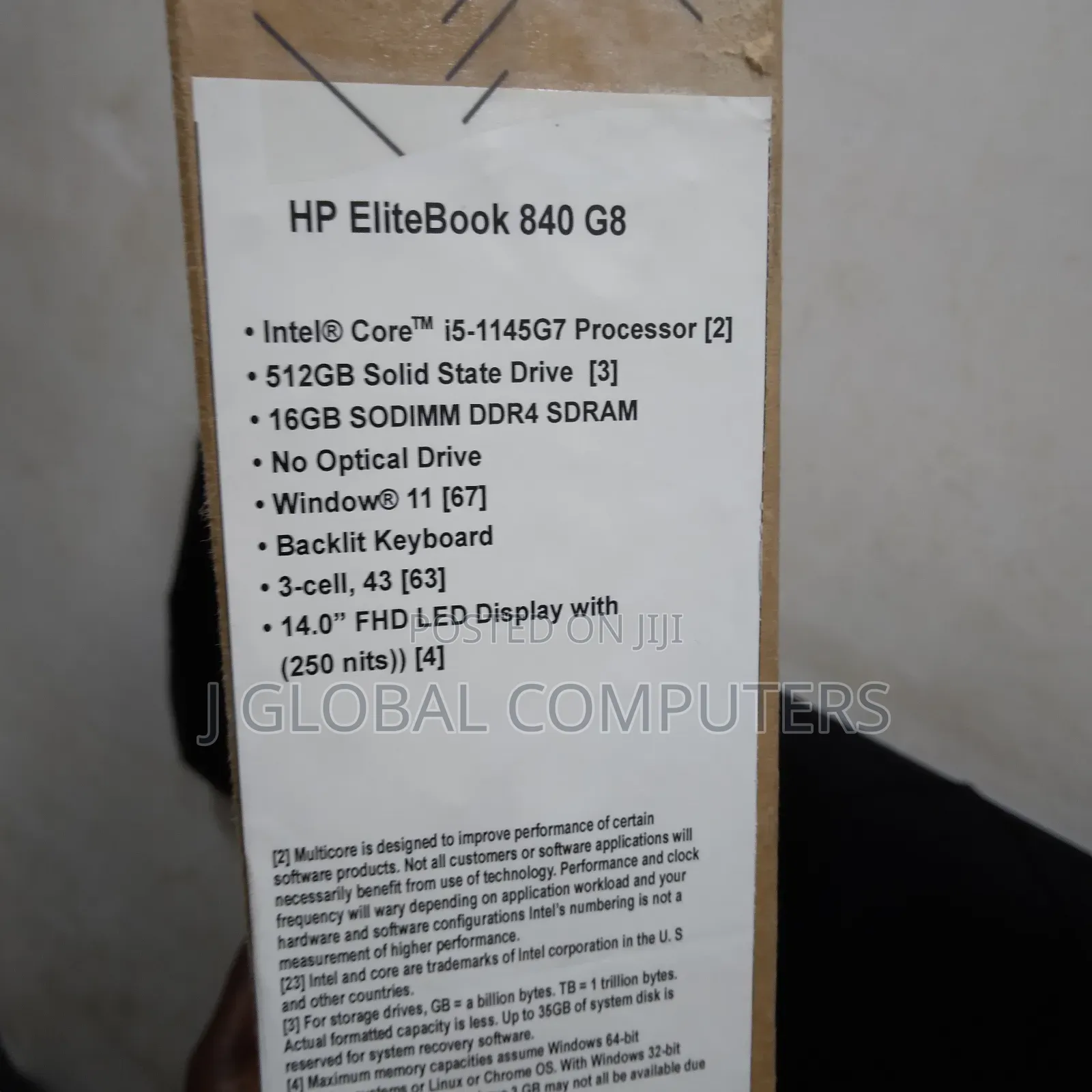 New Laptop HP EliteBook 840 G8 16GB Intel Core i5 SSD 512GB