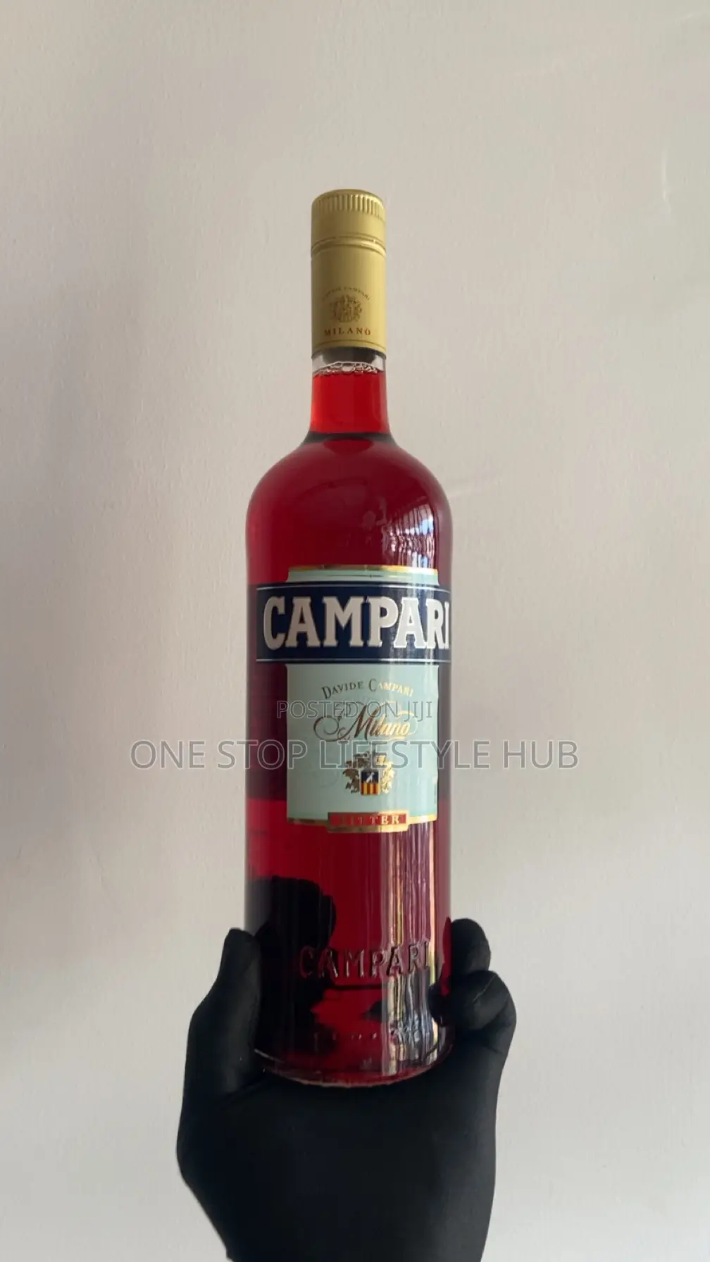 Original Campari Milano Bitter Aperitif – 1 Litre Bottle