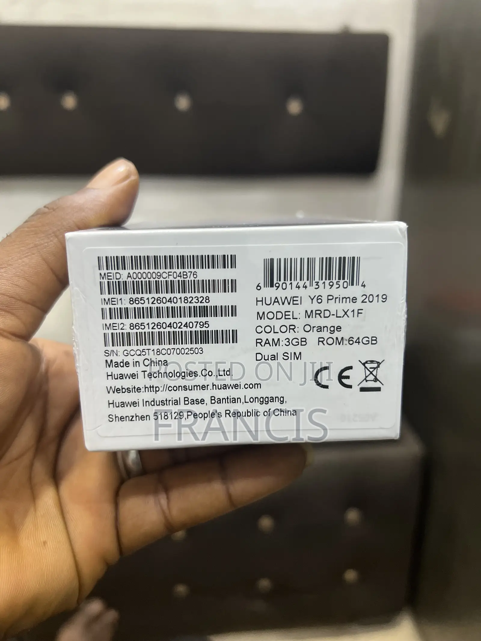 New Huawei Y6 Prime 32 GB Black