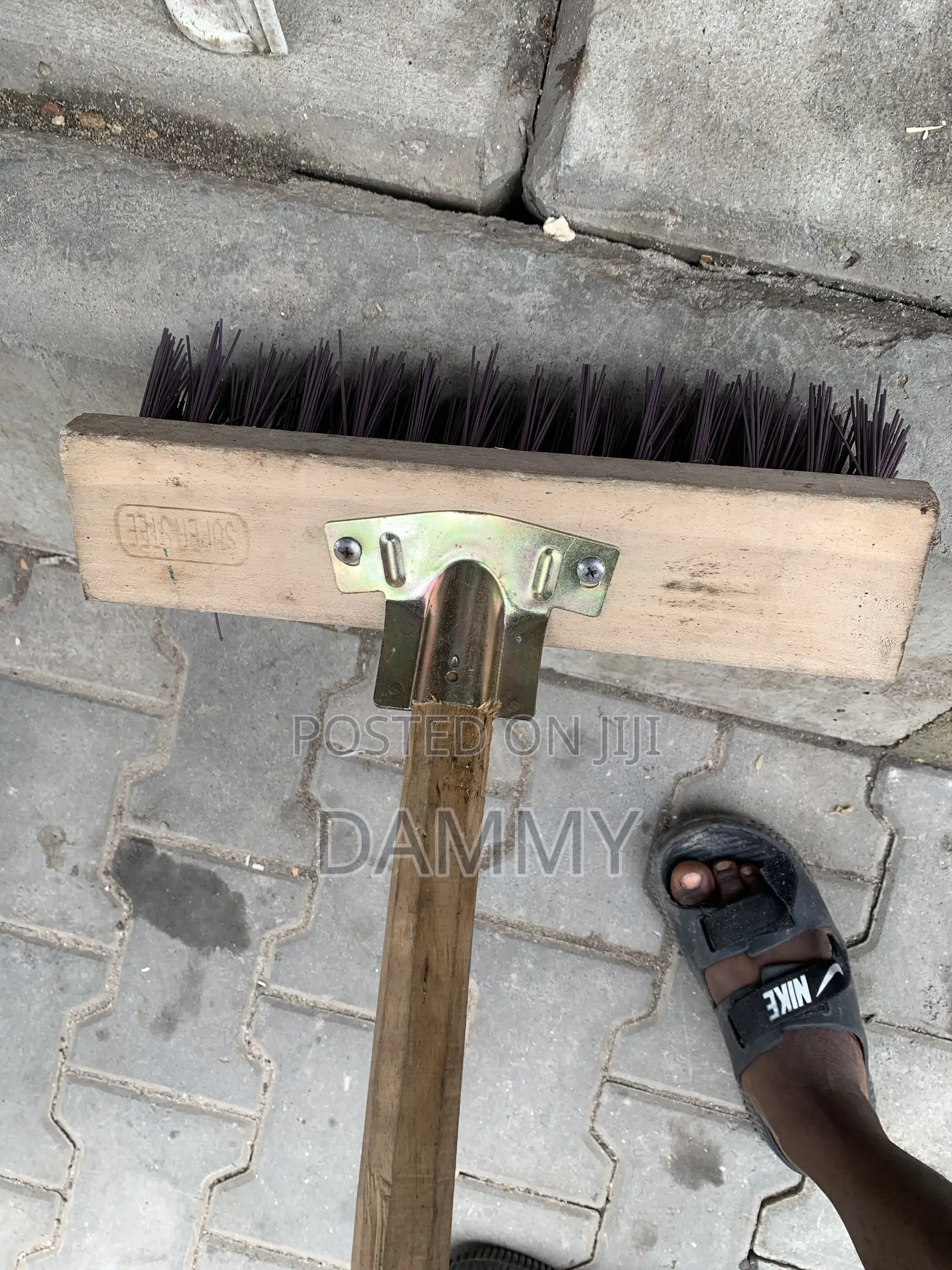 Heavy-Duty Industrial Push Broom