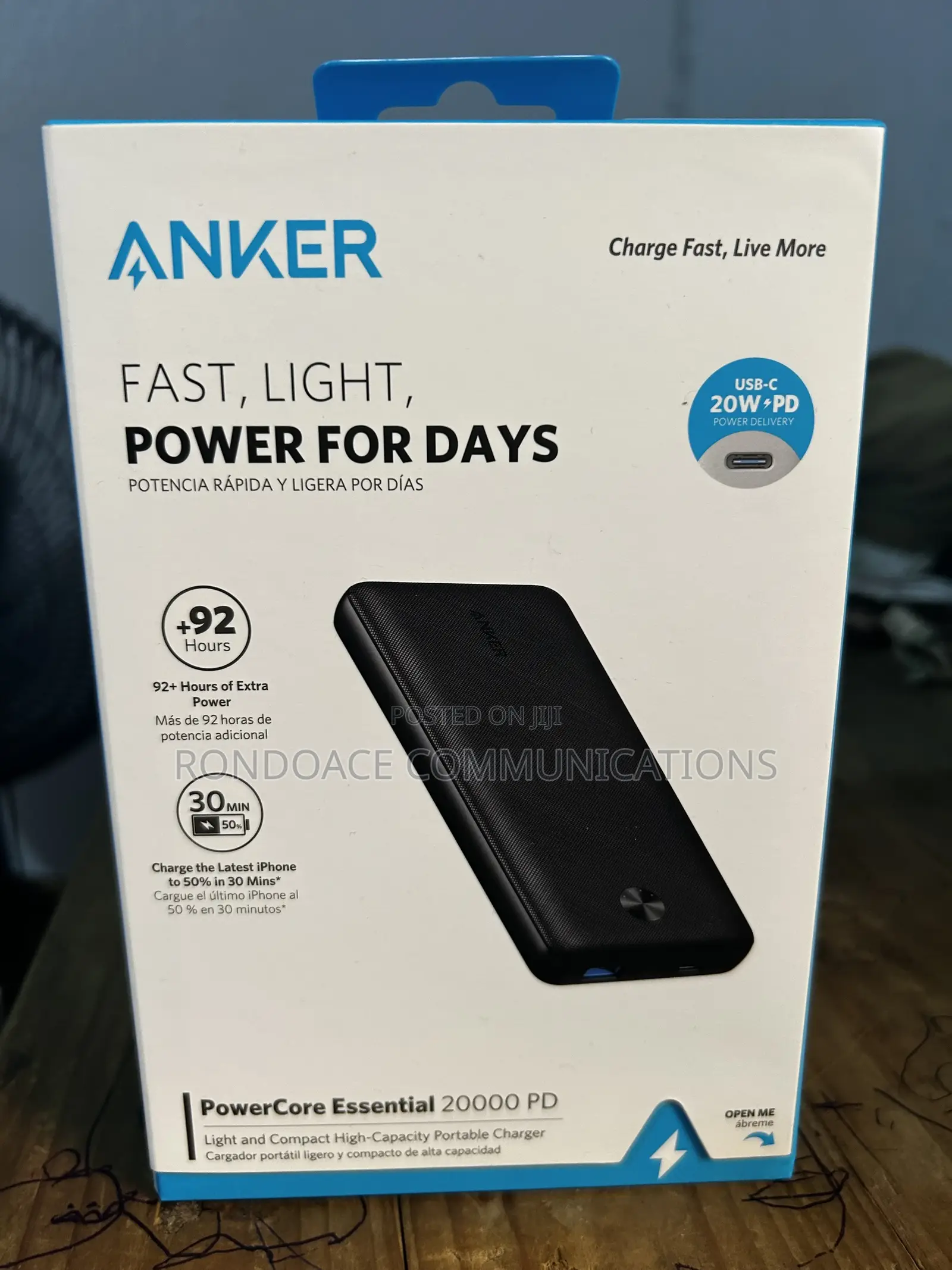 Anker 45watt 20000mAh Power Bank
