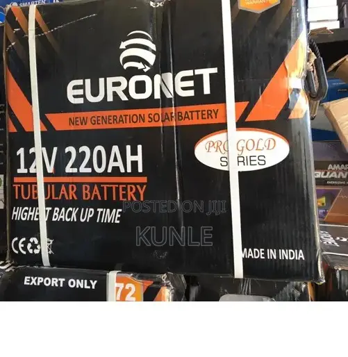 Euronet Tall Tubular Battery 220ah