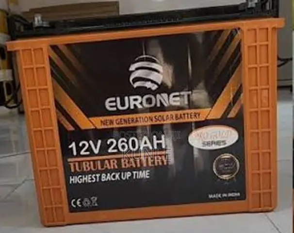 Euronet Tubular Battery Gold Series 260ah