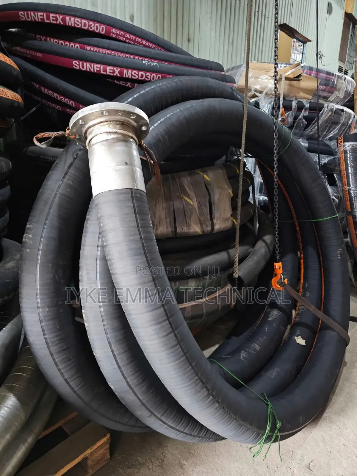 8" X 10 Meters Hose C/W Flange on Both Ends