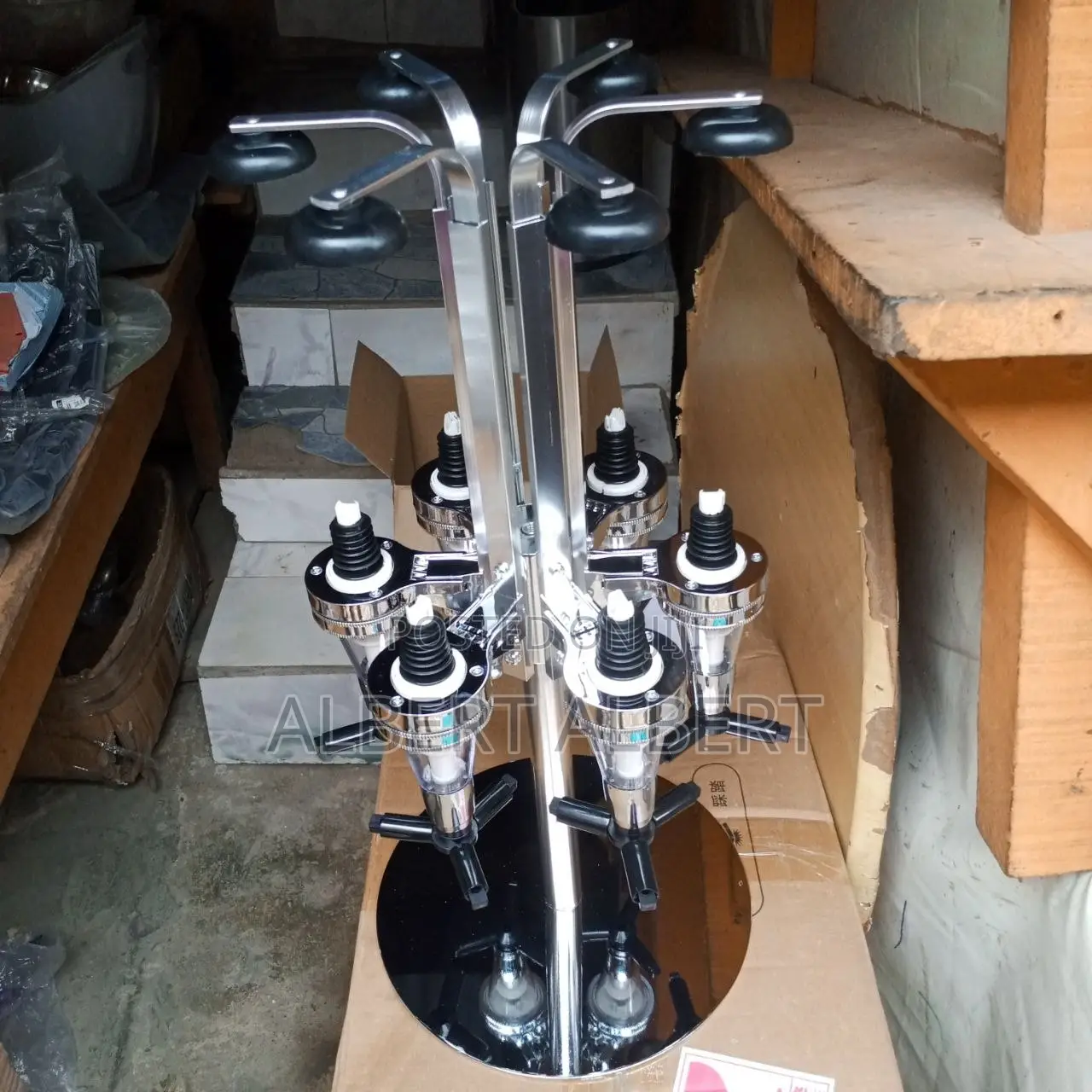 6 Bottle Wine Champagne Dispenser Bar Butler