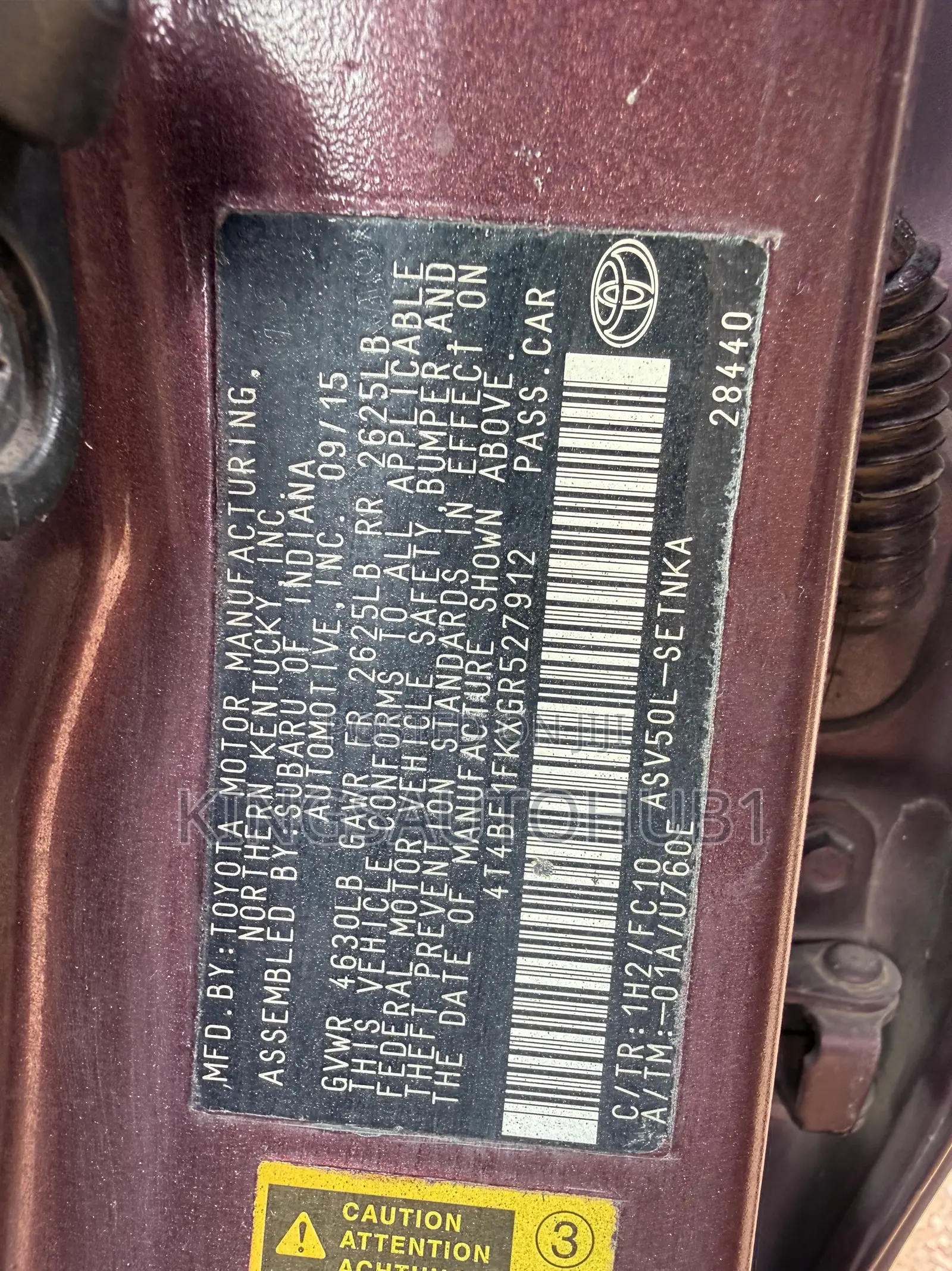 Toyota Camry SE 4dr Sedan (2.5L 4cyl 6A) 2016 Burgundy