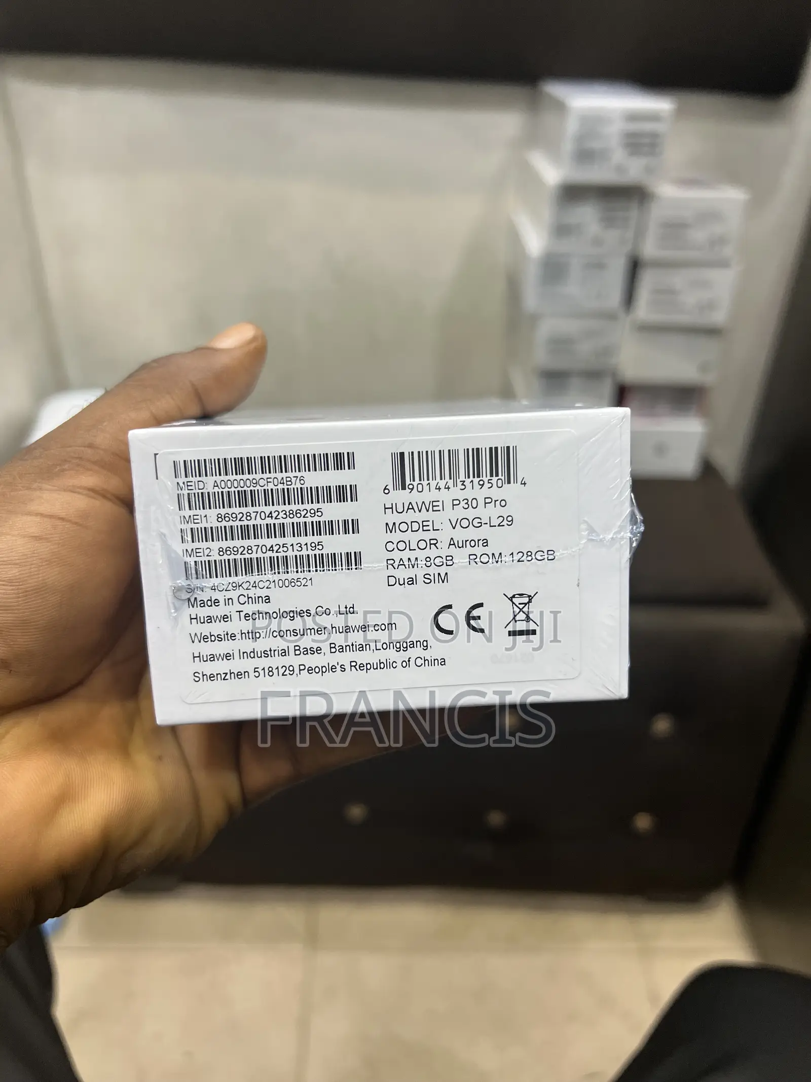 New Huawei P30 Pro 128 GB Black