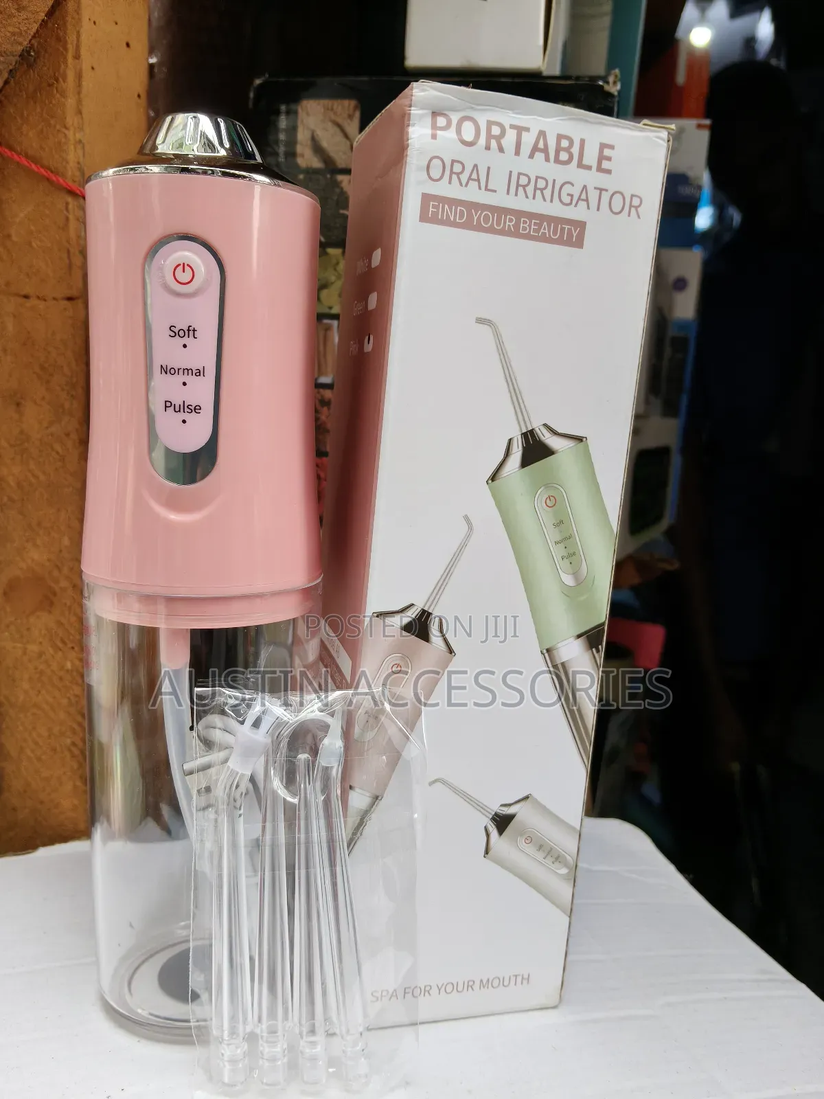 Portable Oral Irrigator for Dental Teeth Cleaning and Flossing