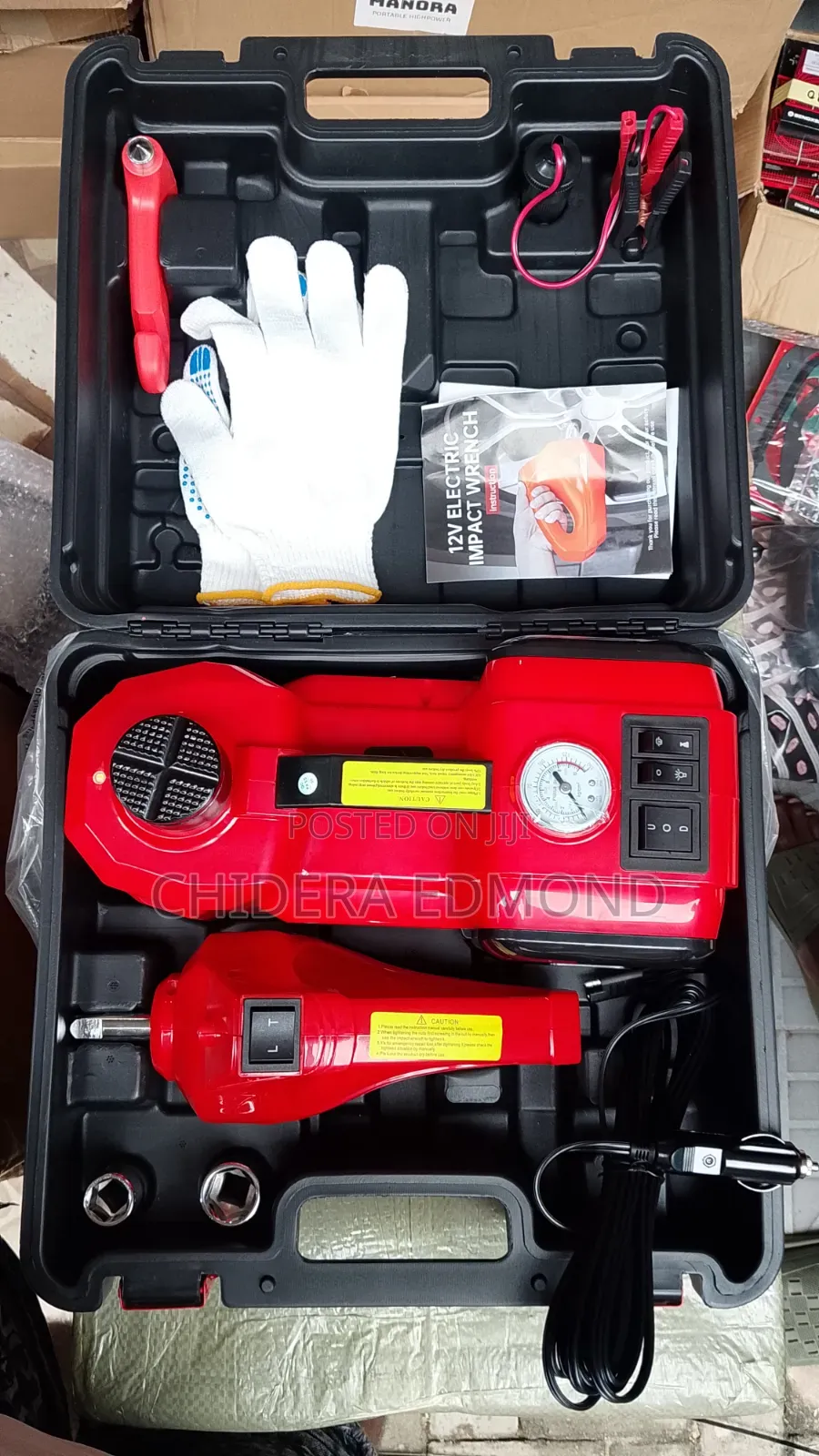 5in1 Electric Car Jack With Wrench and Tyre Inflector