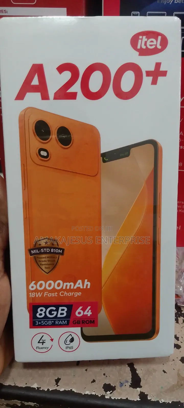 New Itel A200+ 64 GB Black