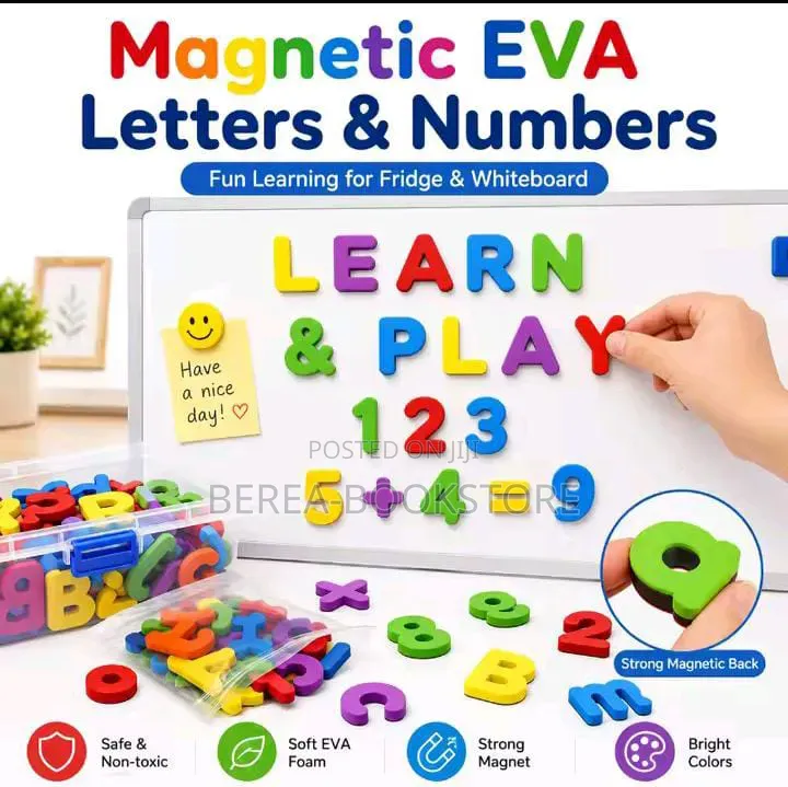 3-in-1 Magnetic Letters and Numbers Learning Set - Educational Toy