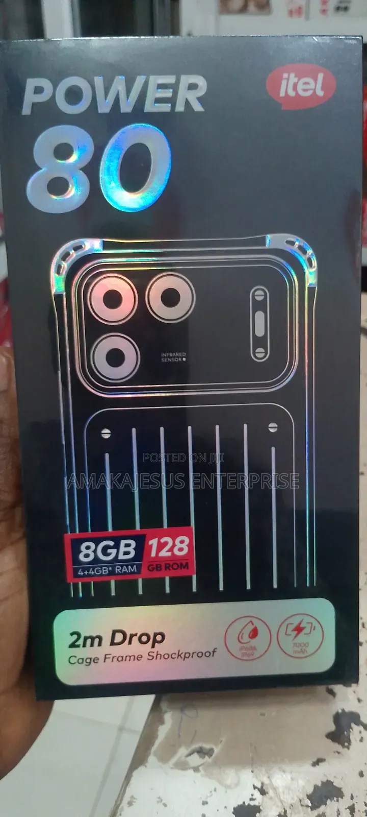 New Itel Power 80 128 GB Black