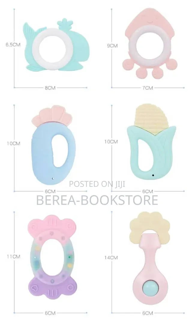 Babies Teether 6in1 + Bucket