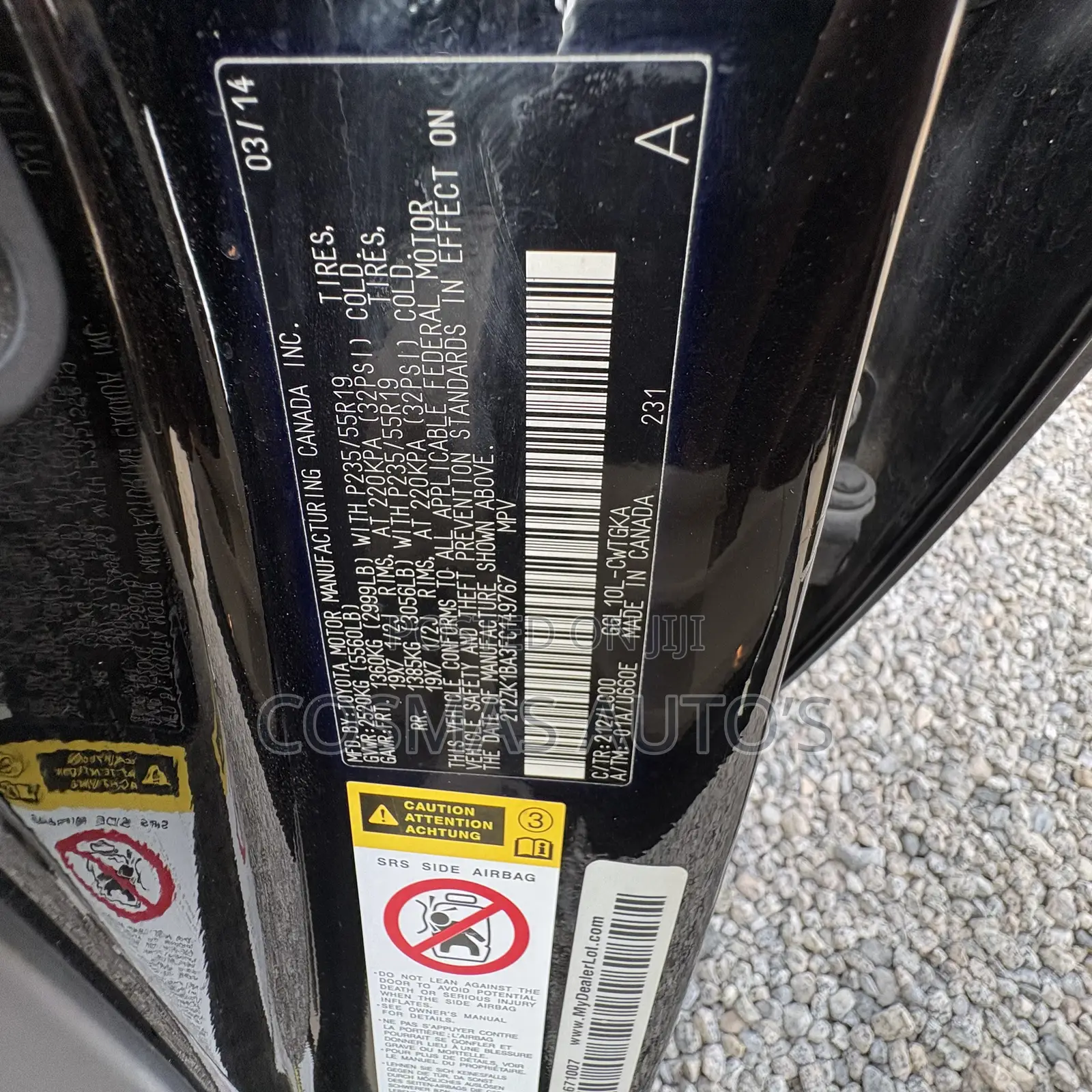 Lexus RX 350 FWD 2014 Black