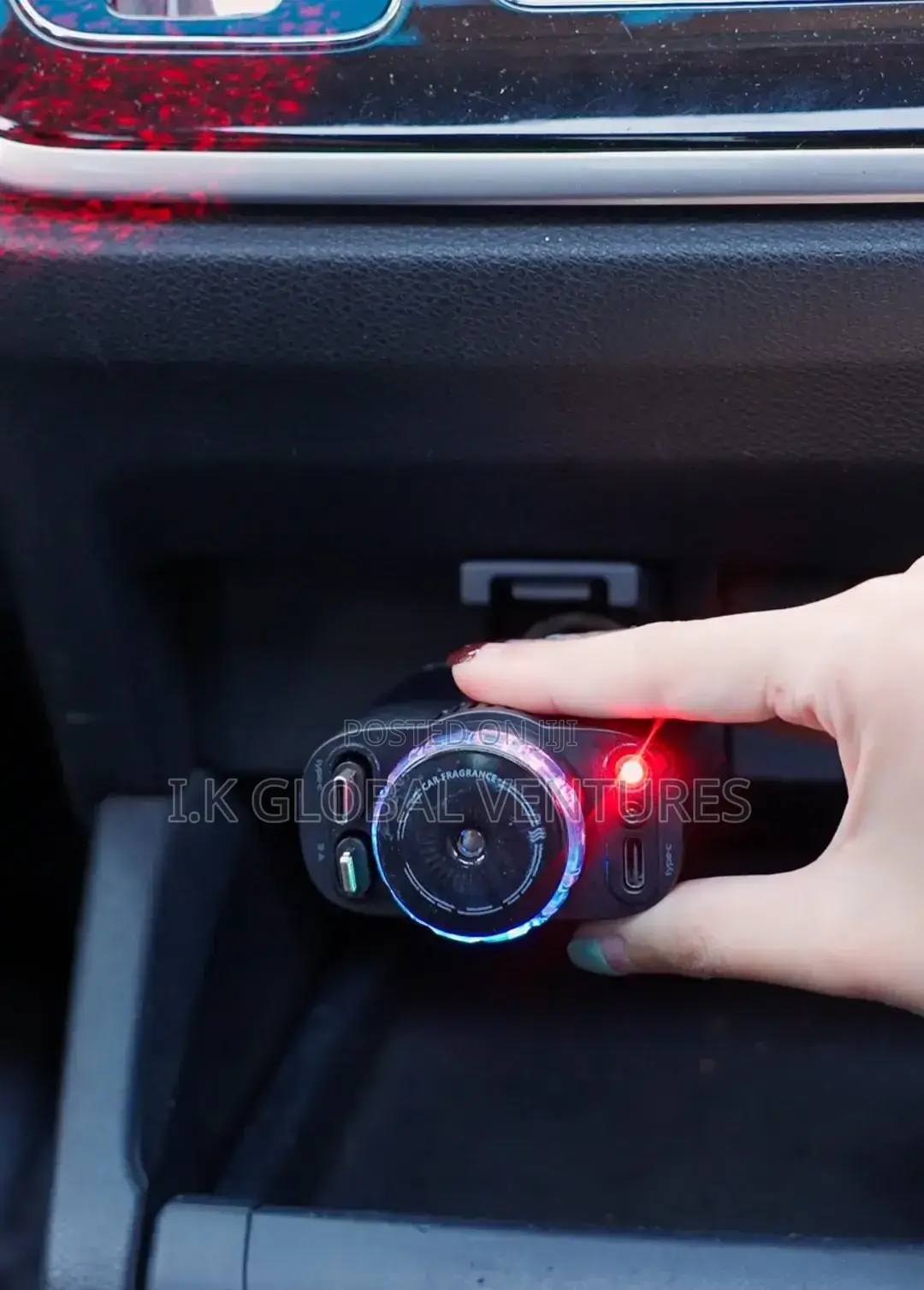 5 in 1 Universal Car Charger With Air Fresher and Roof Starlight