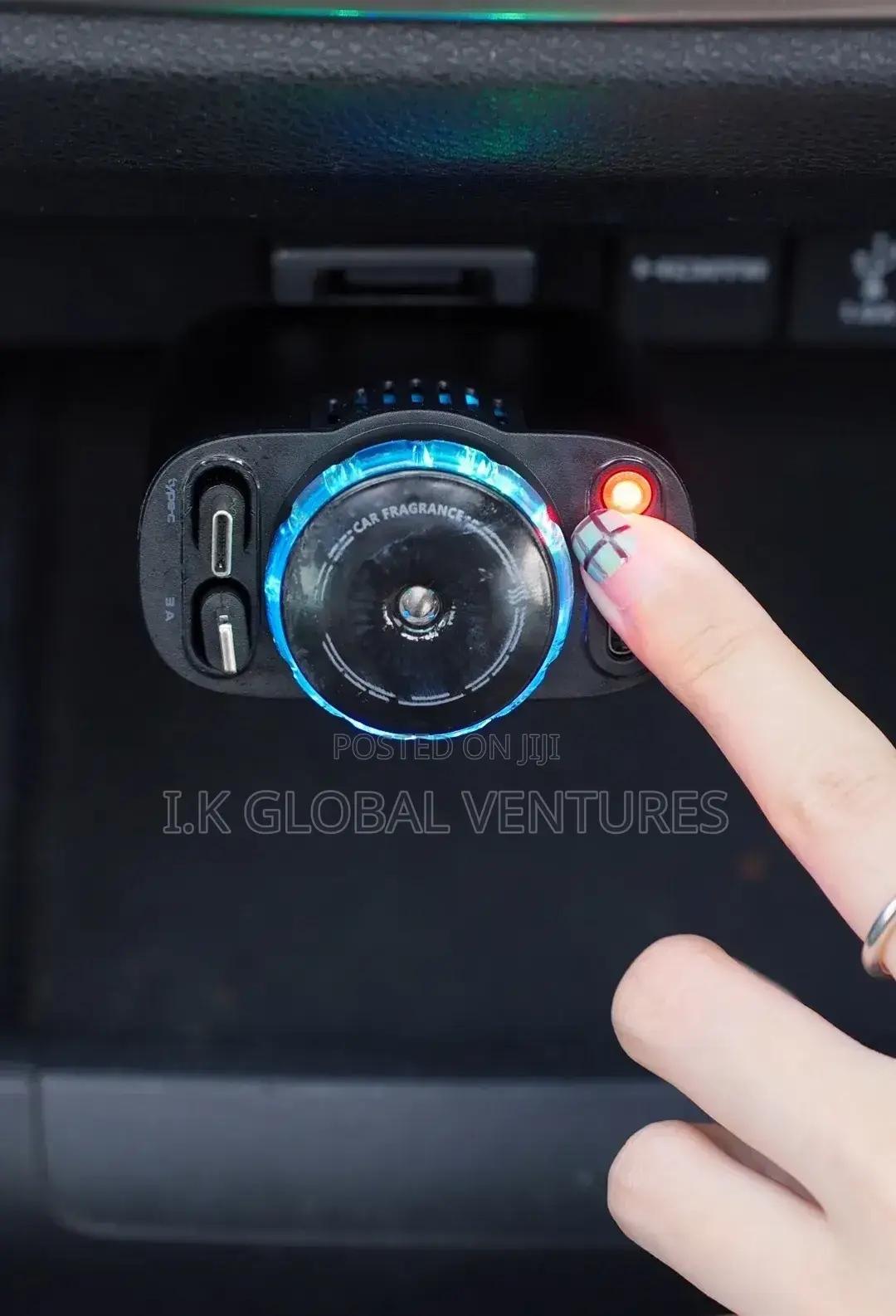5 in 1 Universal Car Charger With Air Fresher and Roof Starlight