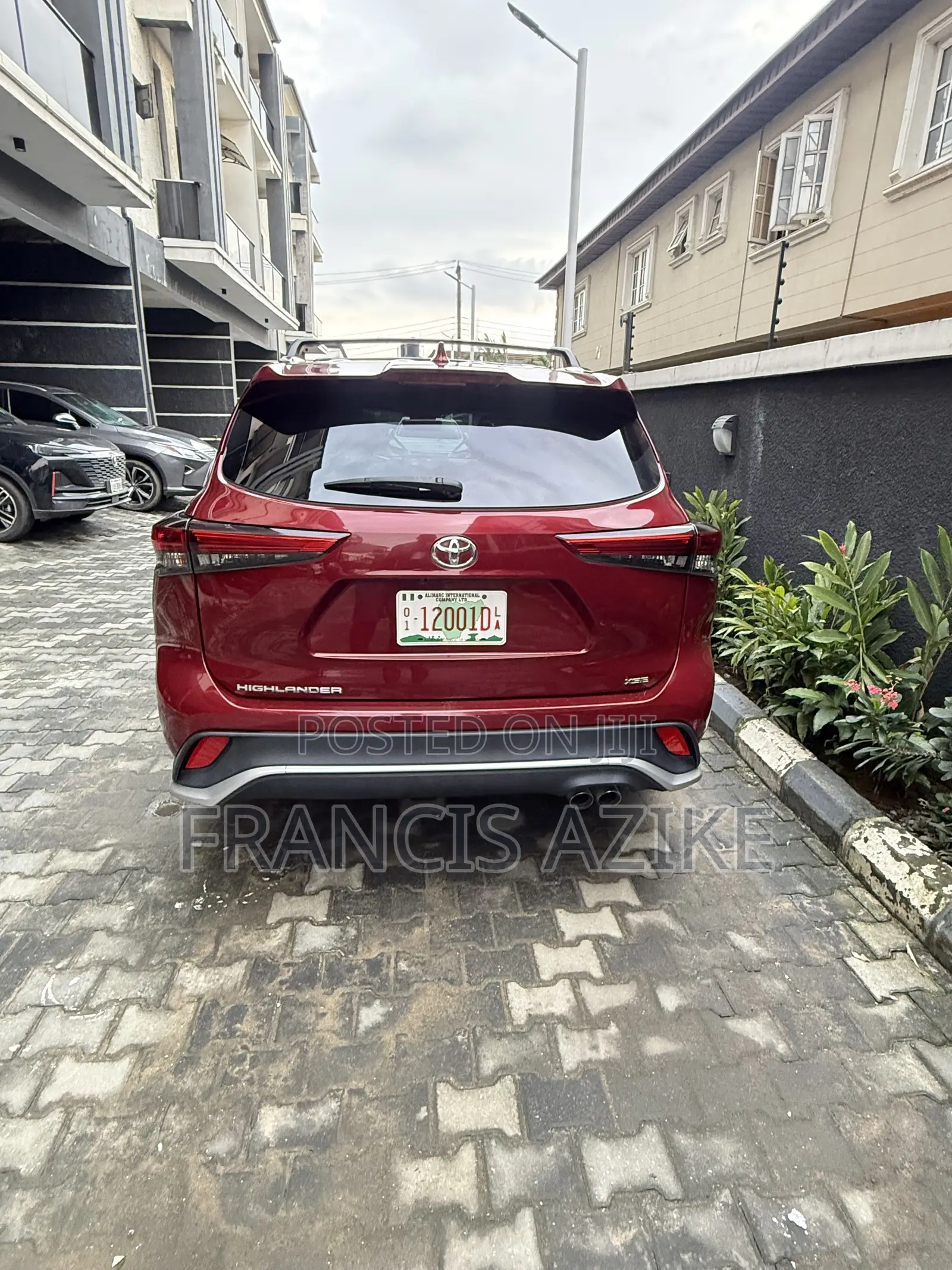 Toyota Highlander L 2021 Burgundy