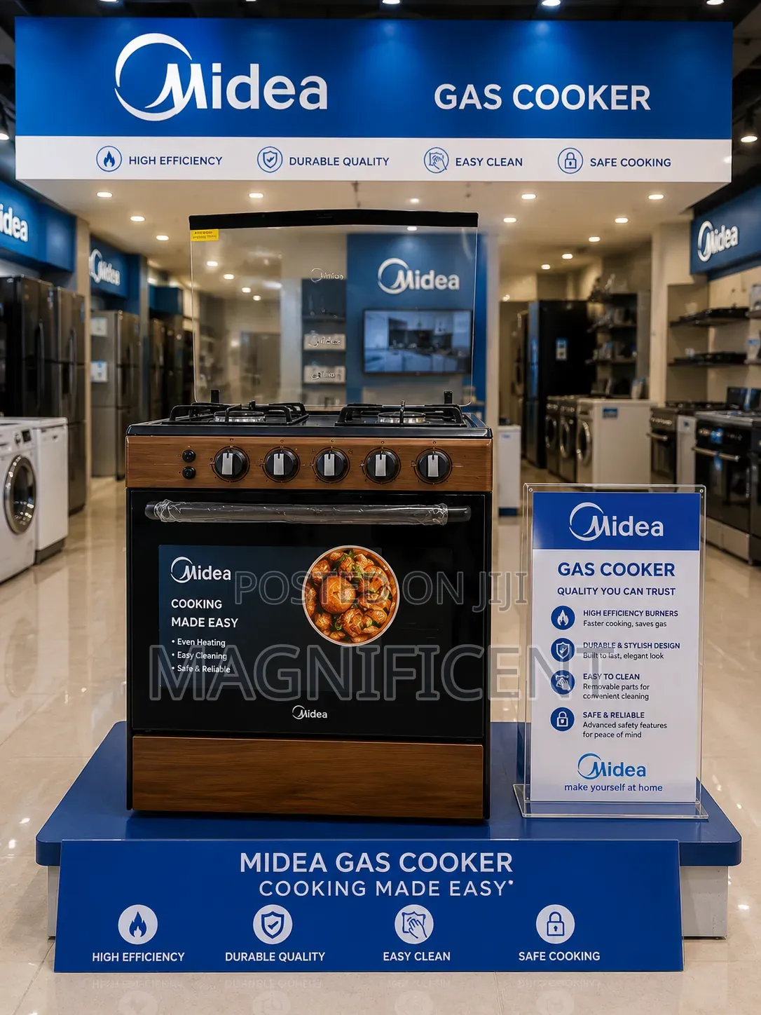 Oringinal Brand New Midea Standing Gas Cookers 60*60