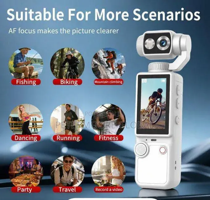 Q8 Vlogging Camera With 180° Rotatable Lens Live Filters