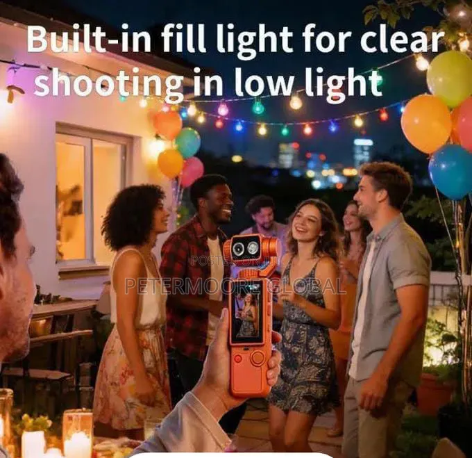 Q8 Vlogging Camera With 180° Rotatable Lens Live Filters