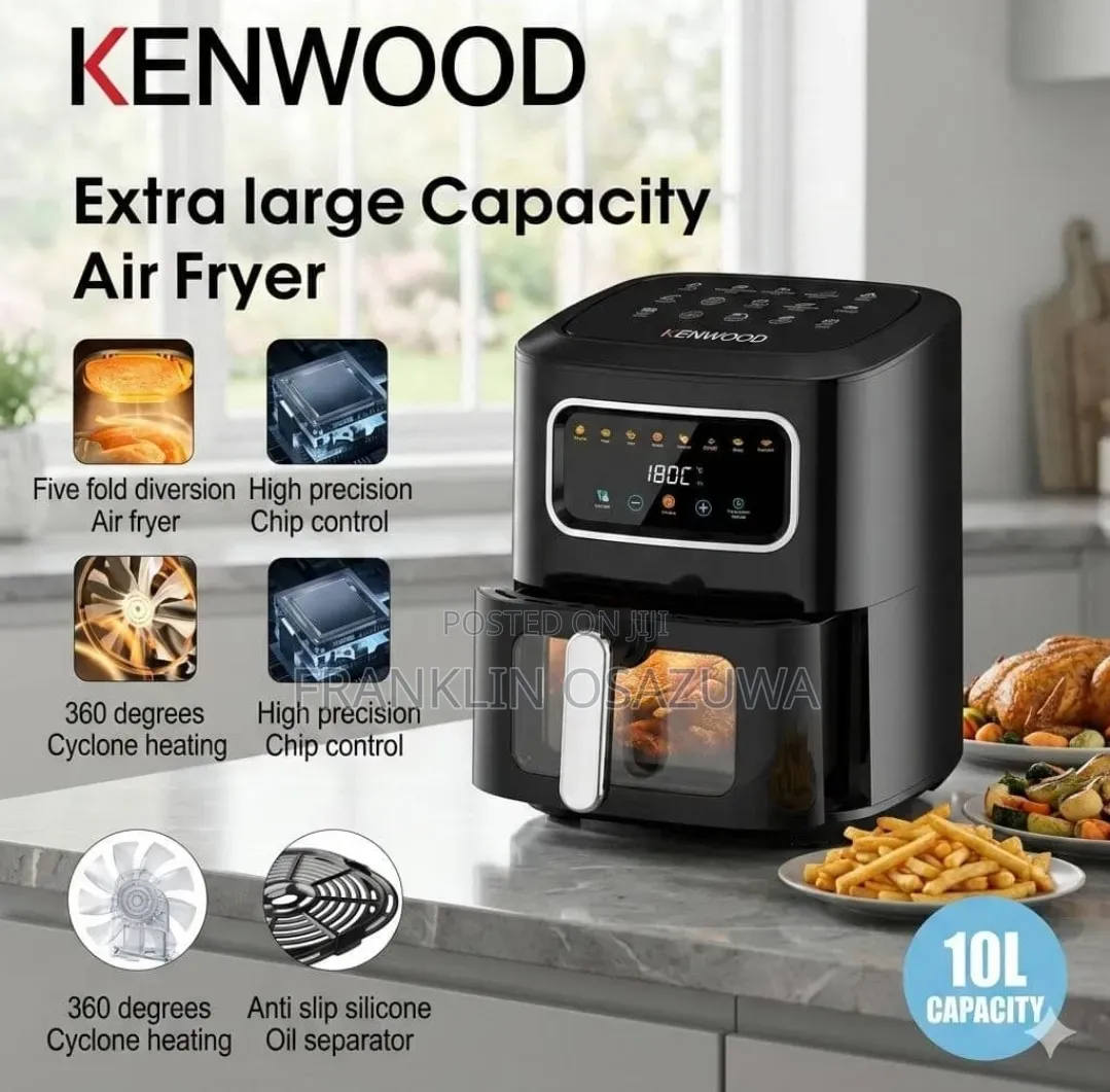 10L Kenwood Extra Large Capacity Air Fryer KW-69A , 4500W, LCD