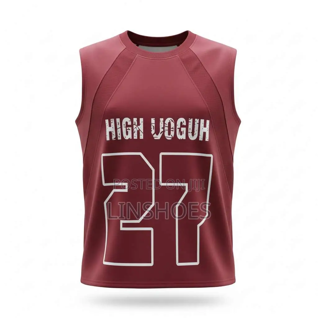 Men’s Sleeveless Graphic Sports Tank Top – Grey, Black Wine Red