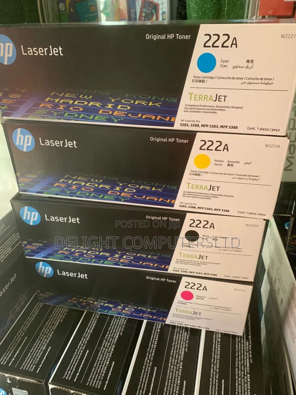 HP 222a Toner Cartridge Black,Cyan,Yellow,Magenta