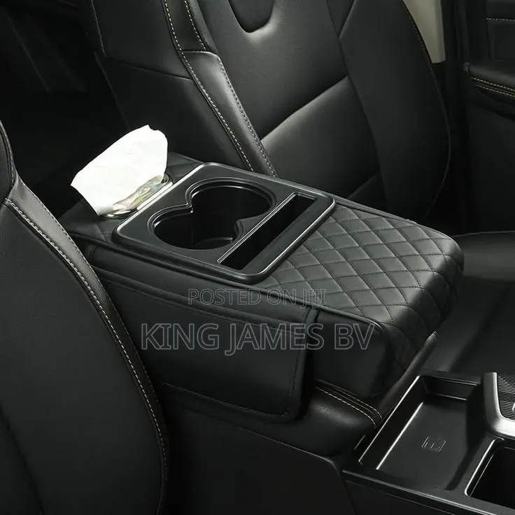 Car Armrest Organizer With Drink Holder – Convenient Travel Companion