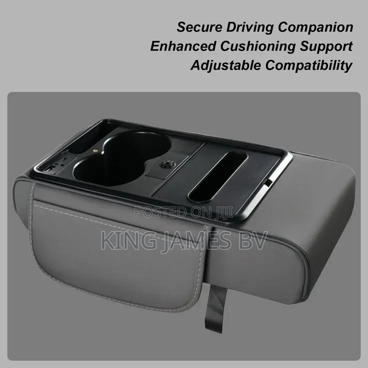 Car Armrest Organizer With Drink Holder – Convenient Travel Companion