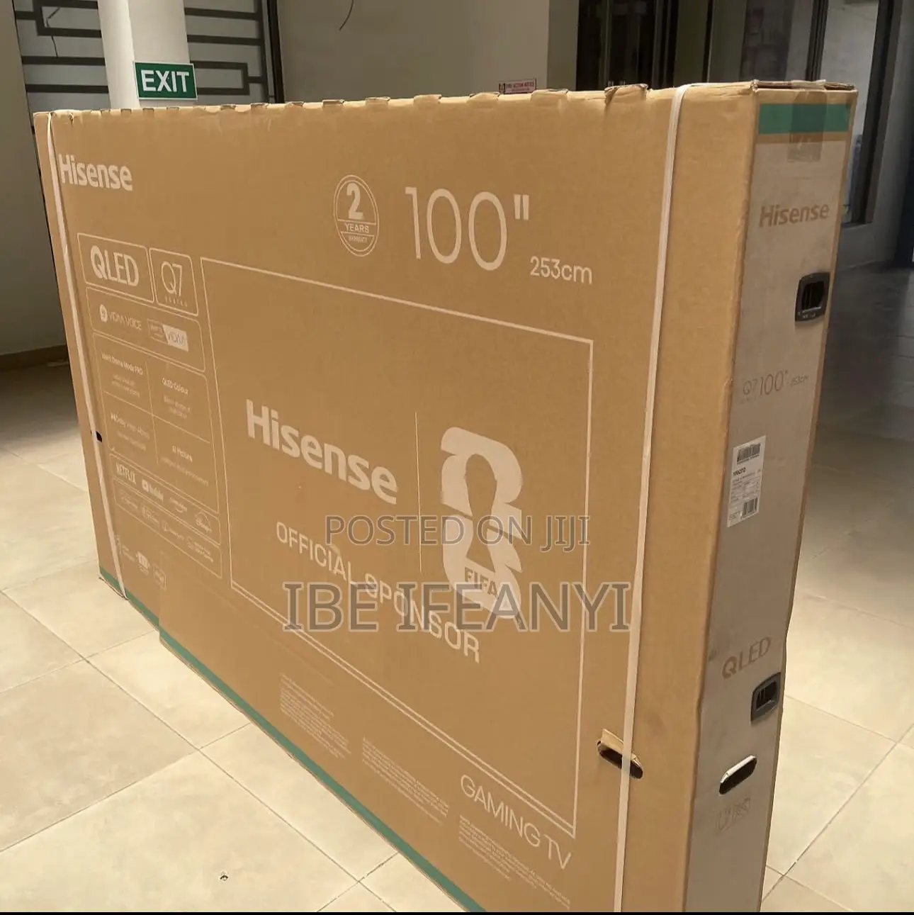 Hisense TV Qled 100 Inch Q7q Smart 144hz VRR Qled Gaming TV
