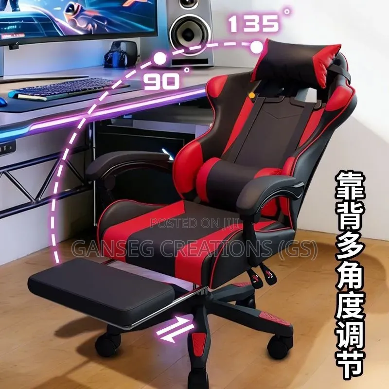 Heavy Duty Racing Style Computer Chair (Reclining 135°)