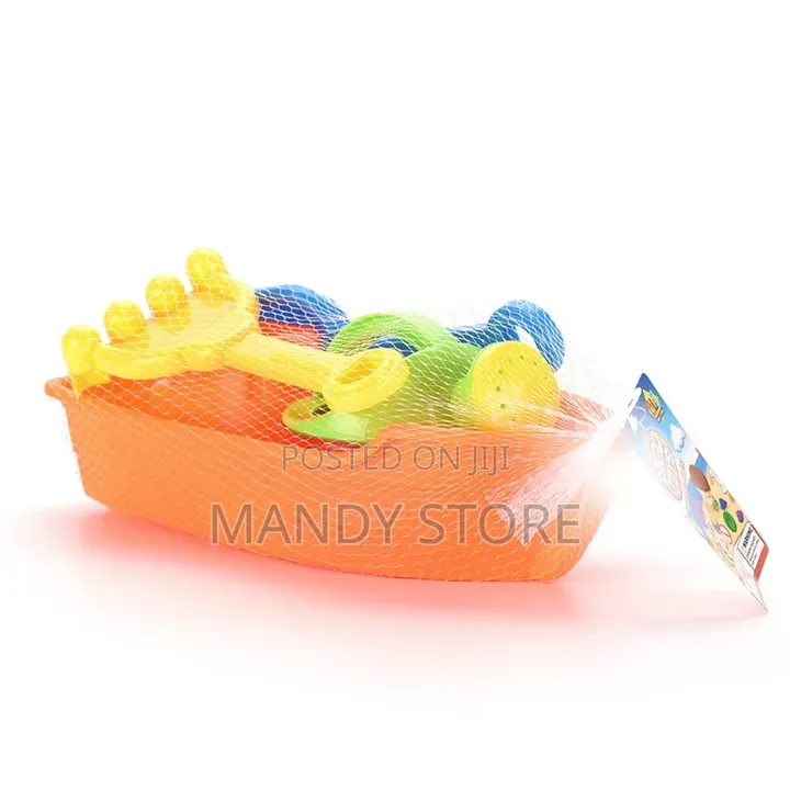 Beach Sand 4pcs Set Outdoor Play Kids With Small Plastic Boat