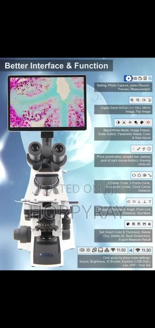 Opto Edu Trinocular Microscope