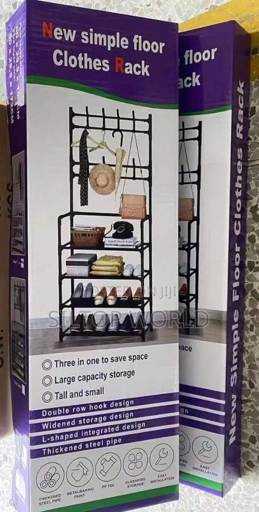 5 Layers Floor Shoes and Hats Rack
