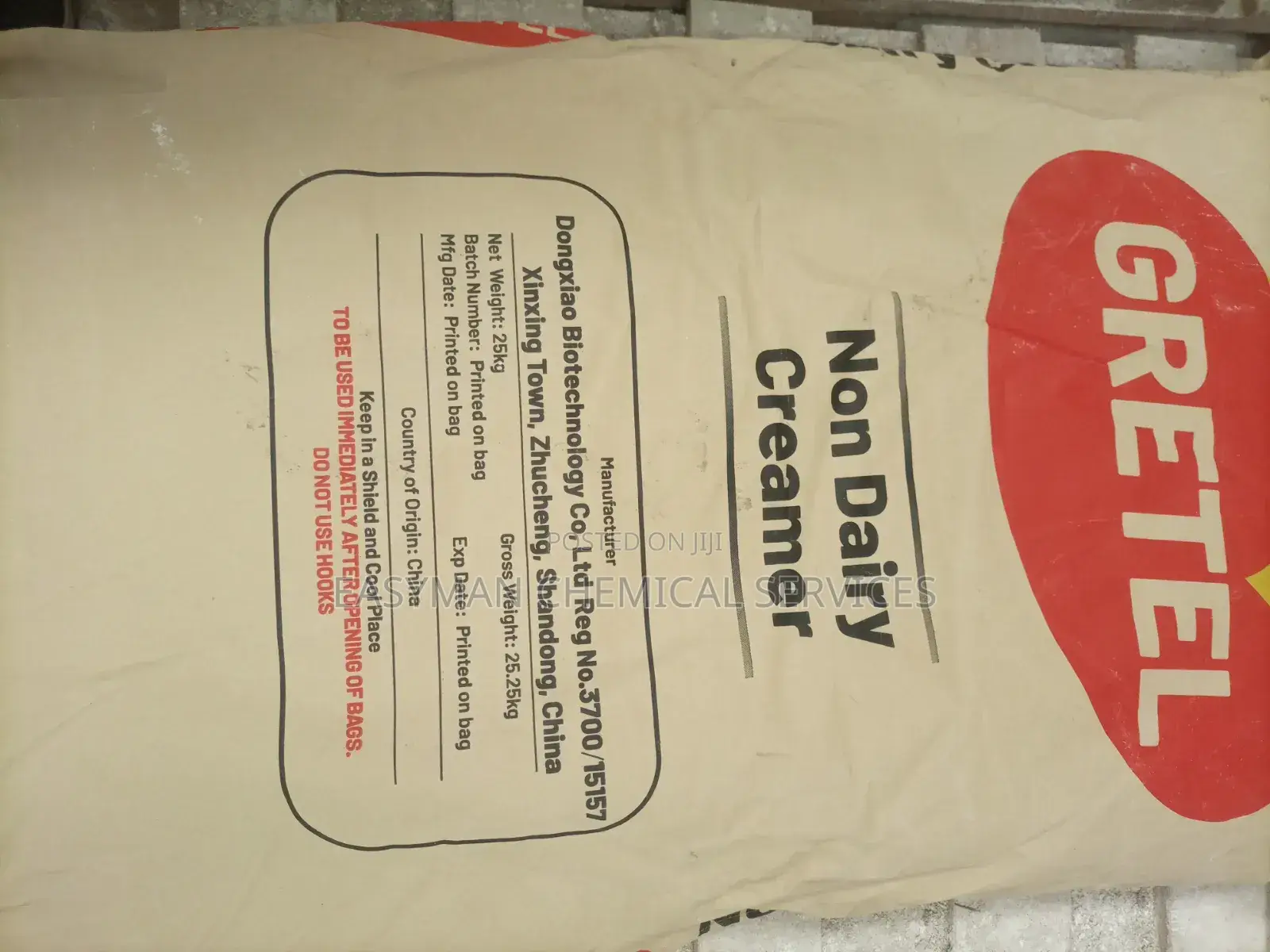 Non-Dairy Creamer (Coffee Whitener) – Food Grade, 25kg Bag