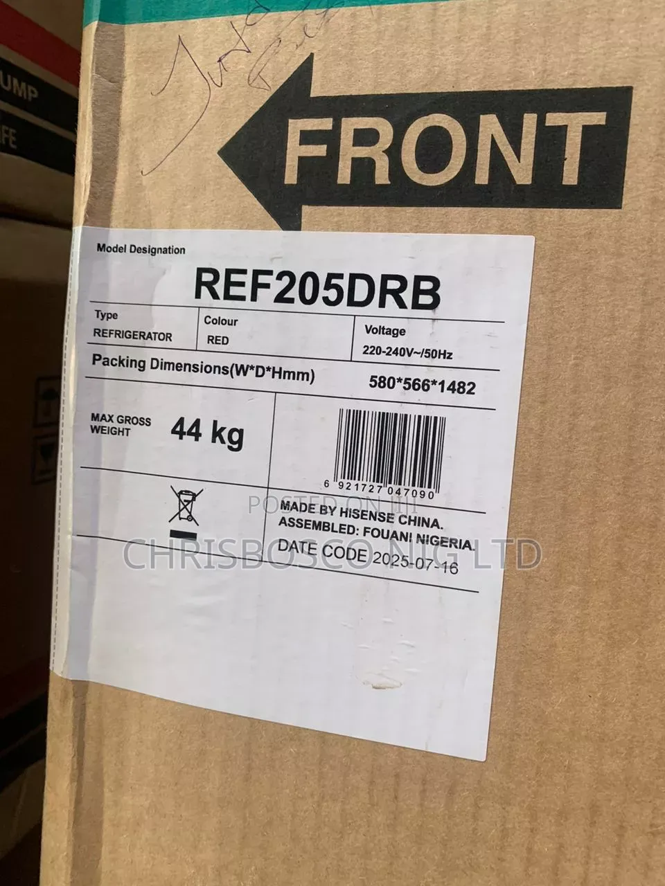 Brand New LG Refrigerator Upright Freezer
