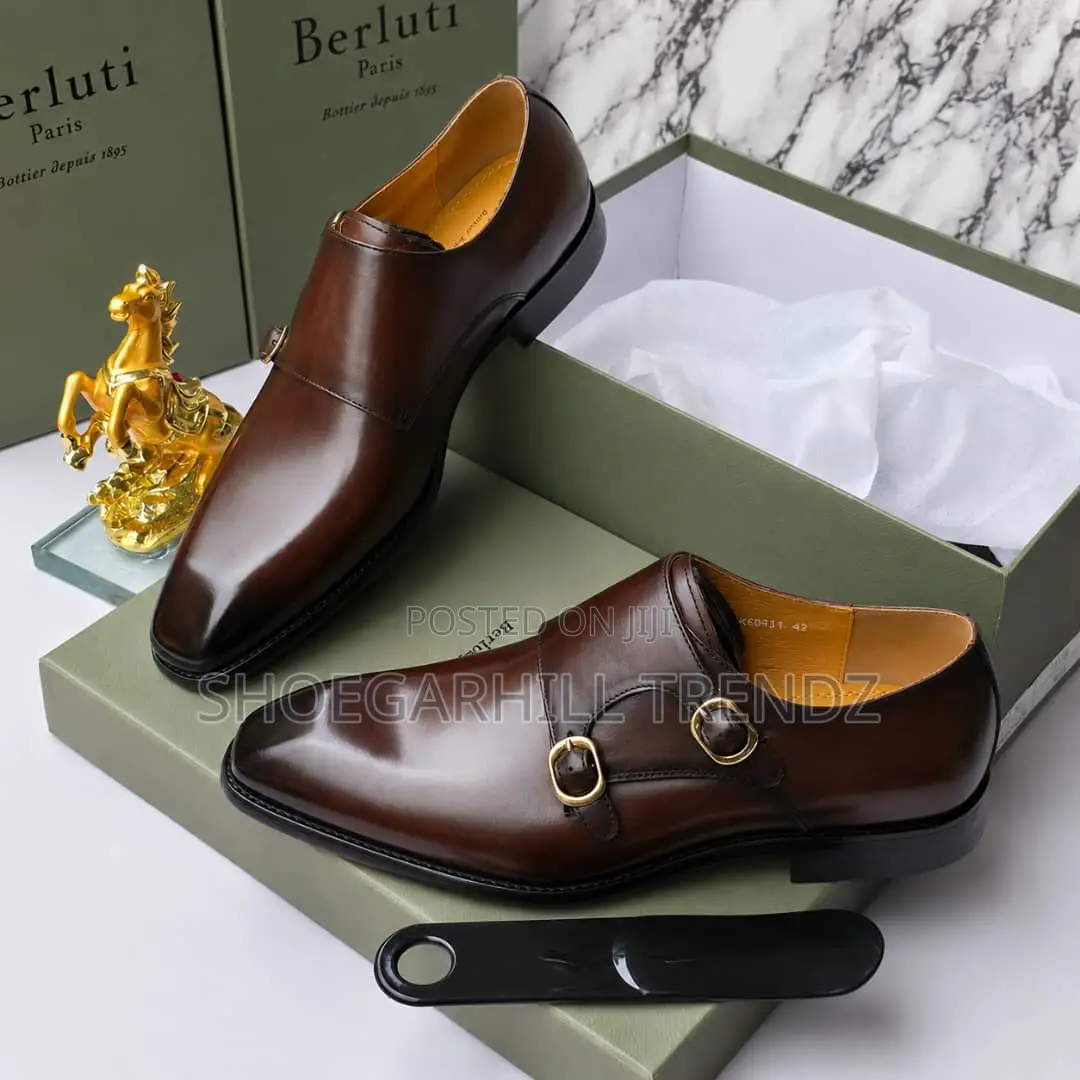 Berluti Double Strap Monk Shoes