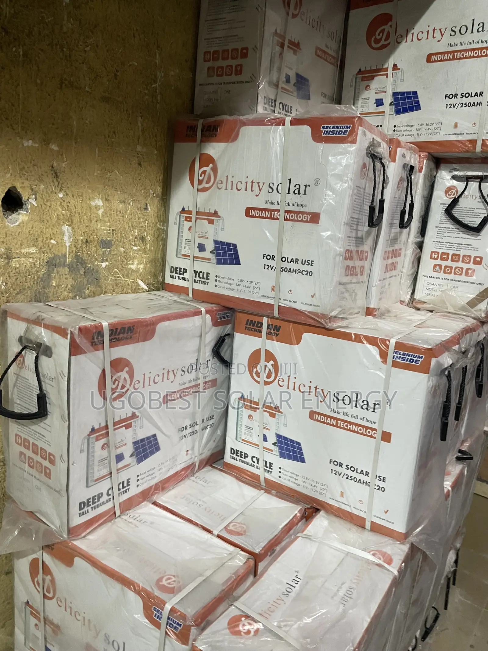 250ah 12v Delicity Tubular Battery