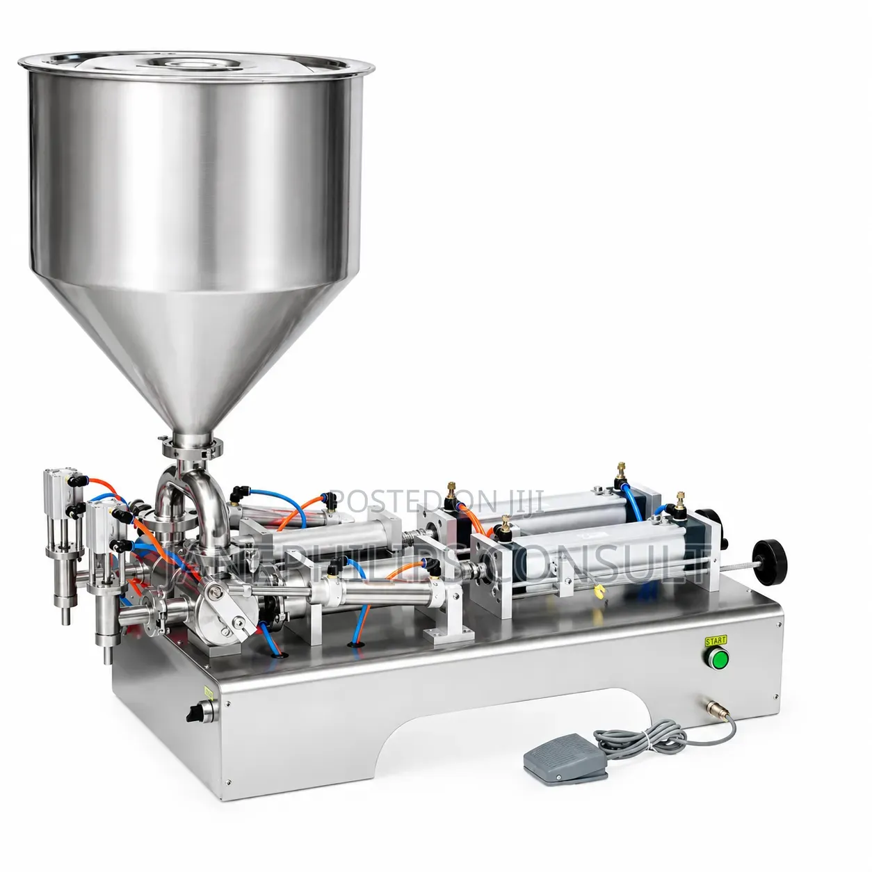 Double Head Paste Liquid Filling Machine 100ml–1000ml, Cream, Food
