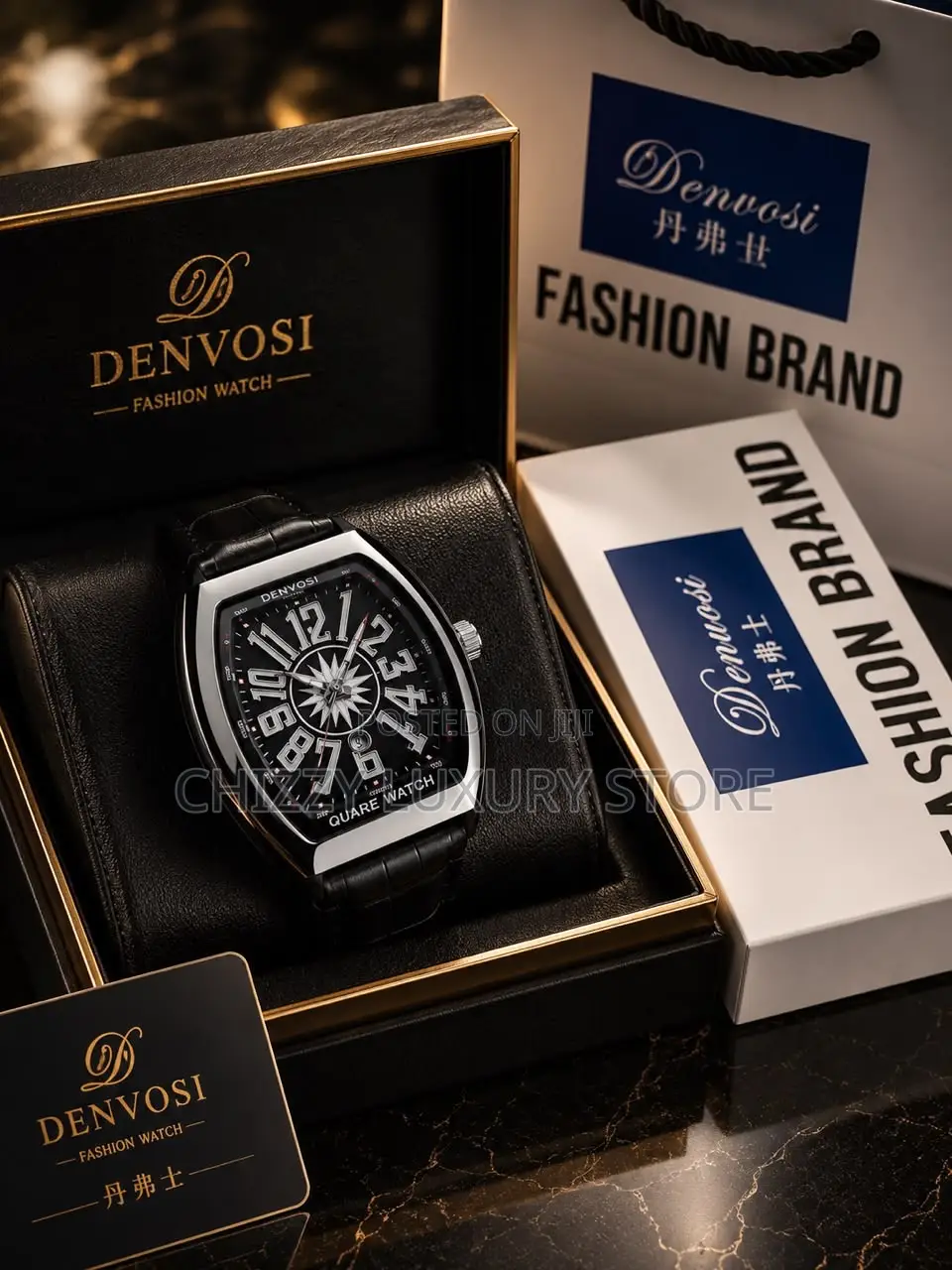 Denvosi Quality Men Genuine Leather Wristwatch