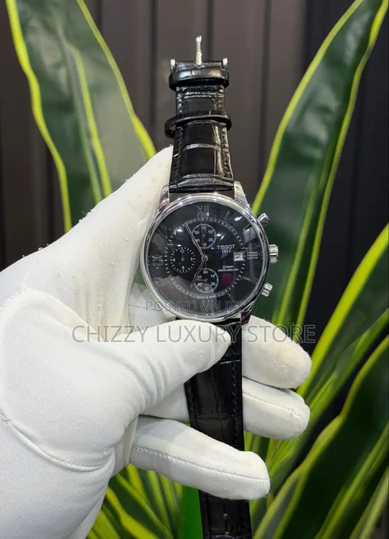 Tissot Quality Men Genuine Leather Wristwatch