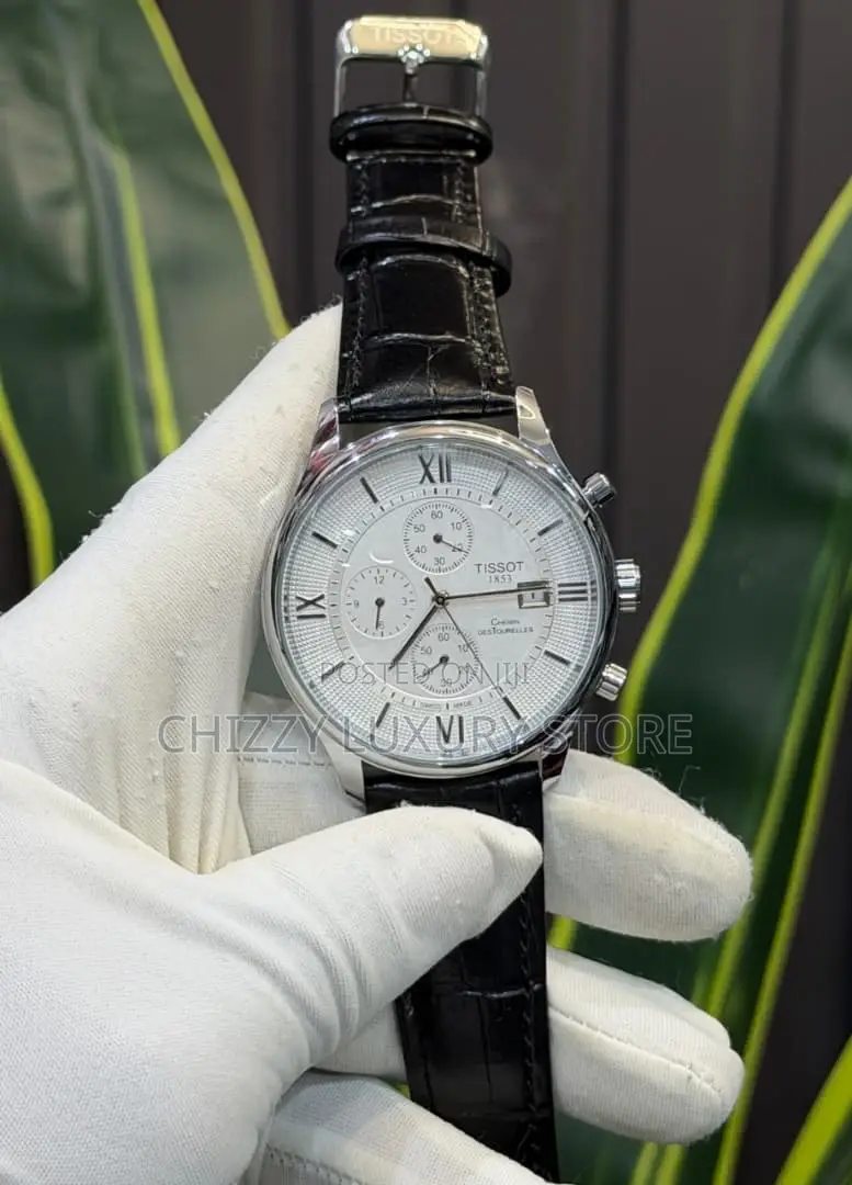 Tissot Quality Men Genuine Leather Wristwatch