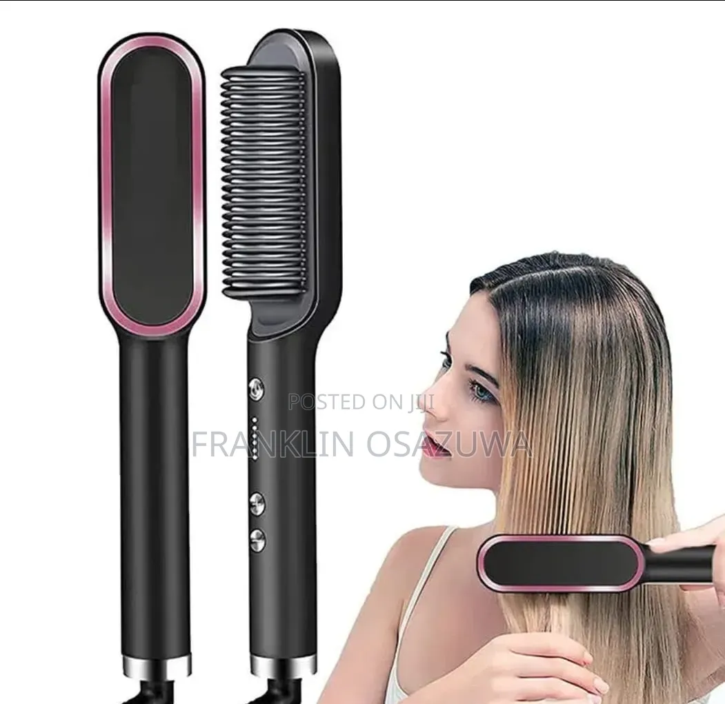 Electric Hair Straightening Brush –Ceramic Hot Comb