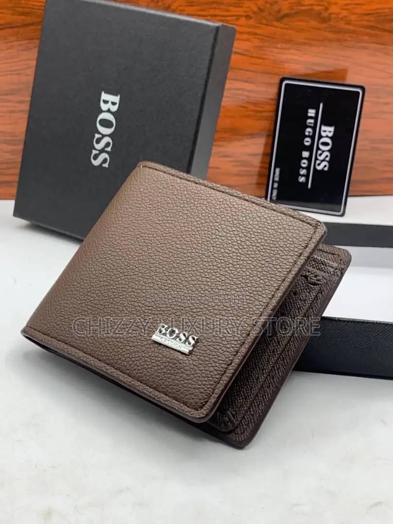Ferragamo Quality Luxury Men Genuine Leather Wallet