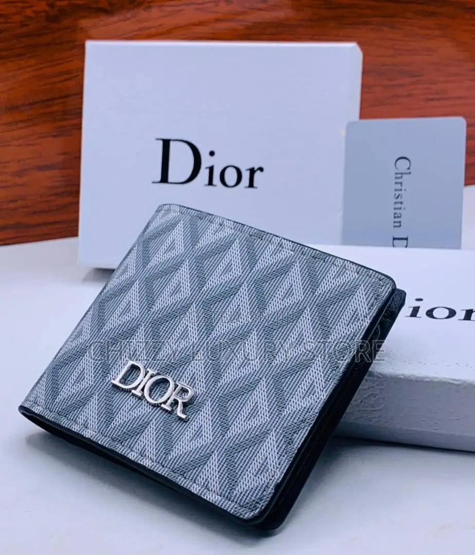 DIOR Quality Luxury Men Genuine Leather Wallet