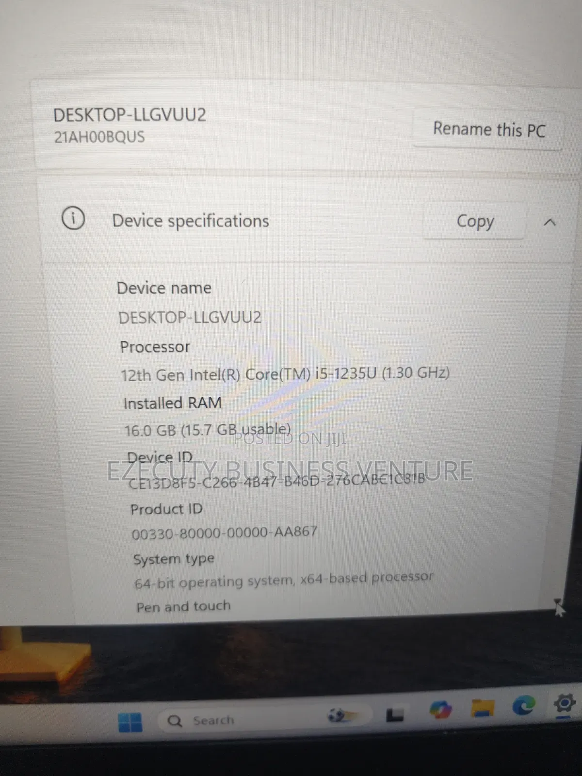 Laptop Lenovo ThinkPad T14 G3 16GB Intel Core i5 SSD 512GB
