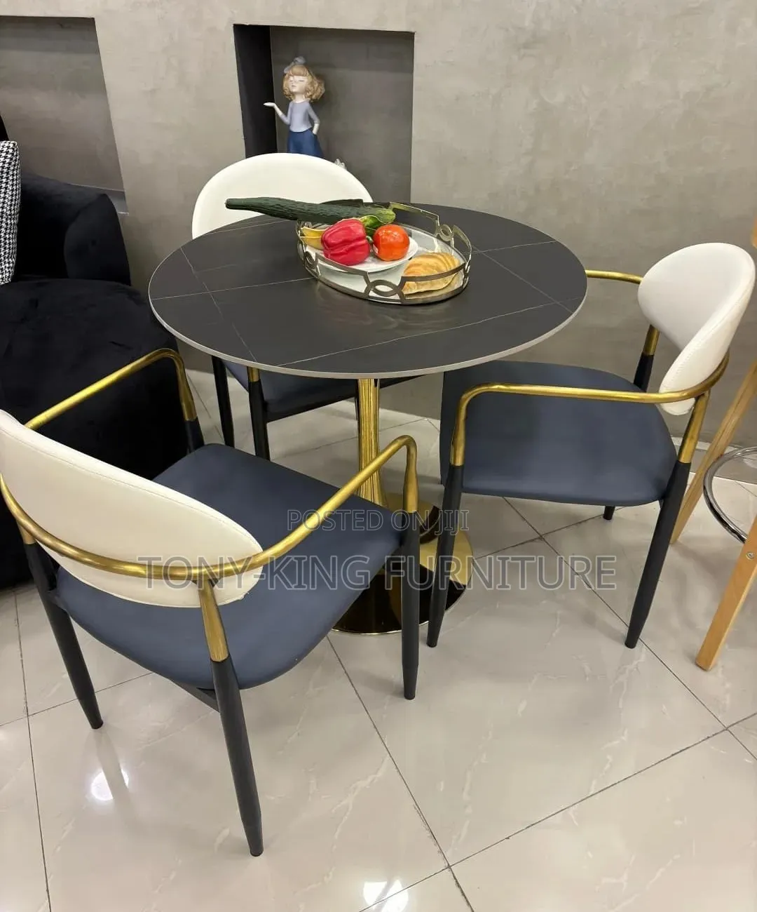 High Quality Executive Marble Dining Restaurant Table Set