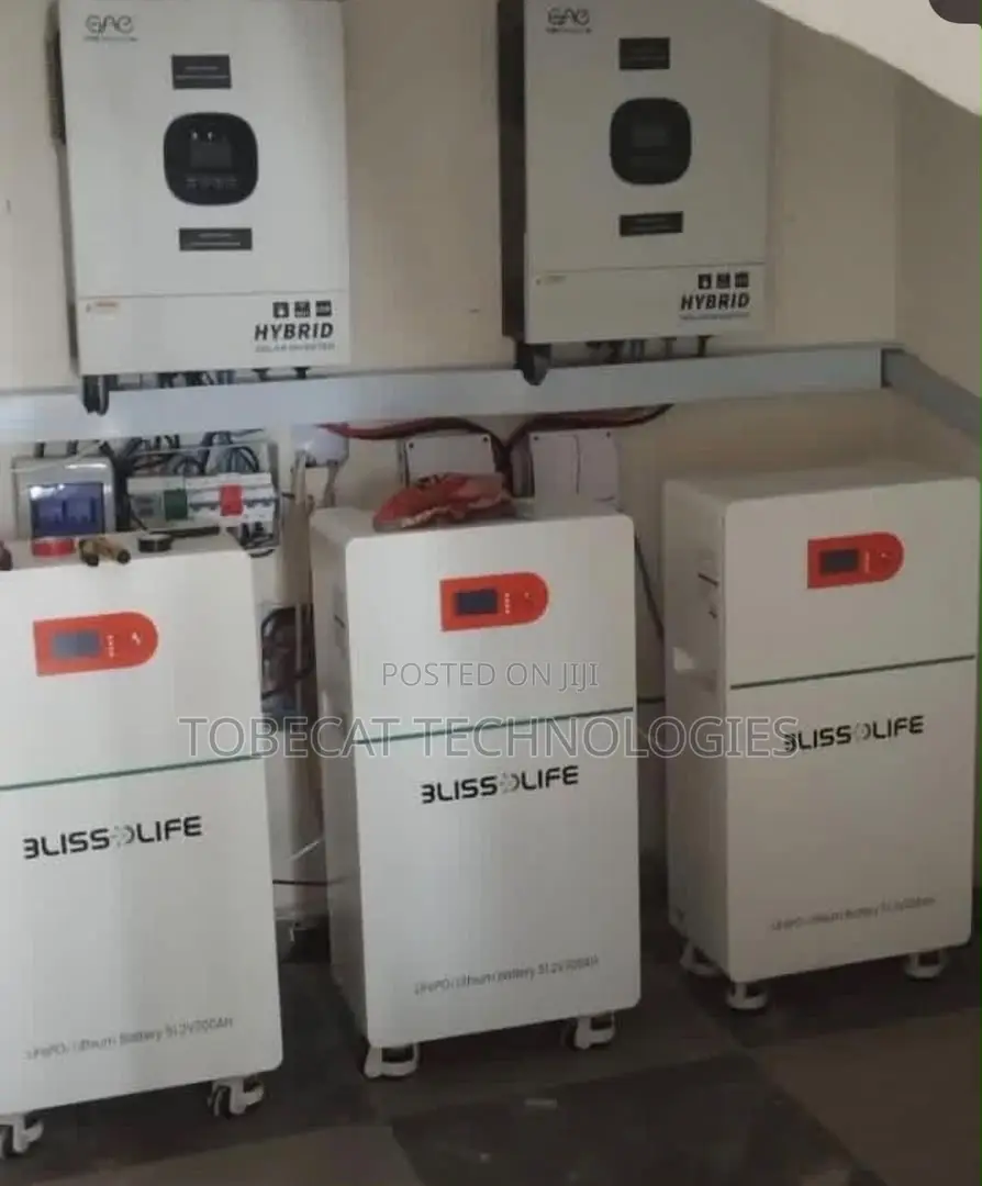 20KVA Solar System Set Up + 3 Pieces of 16KWH Battery