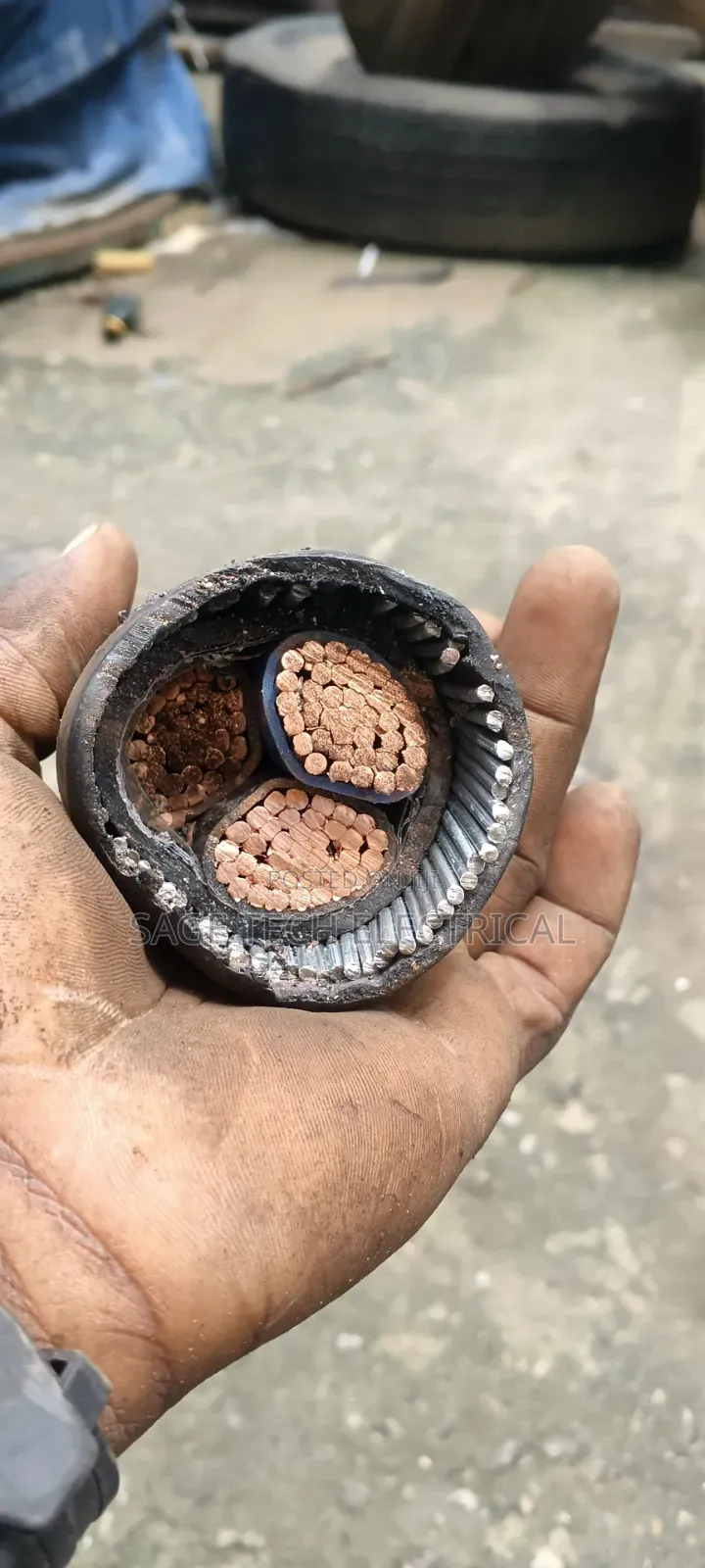 300mm Single Core PVC/SWA/XLPE/PVC Nigerchin Armoured Cable