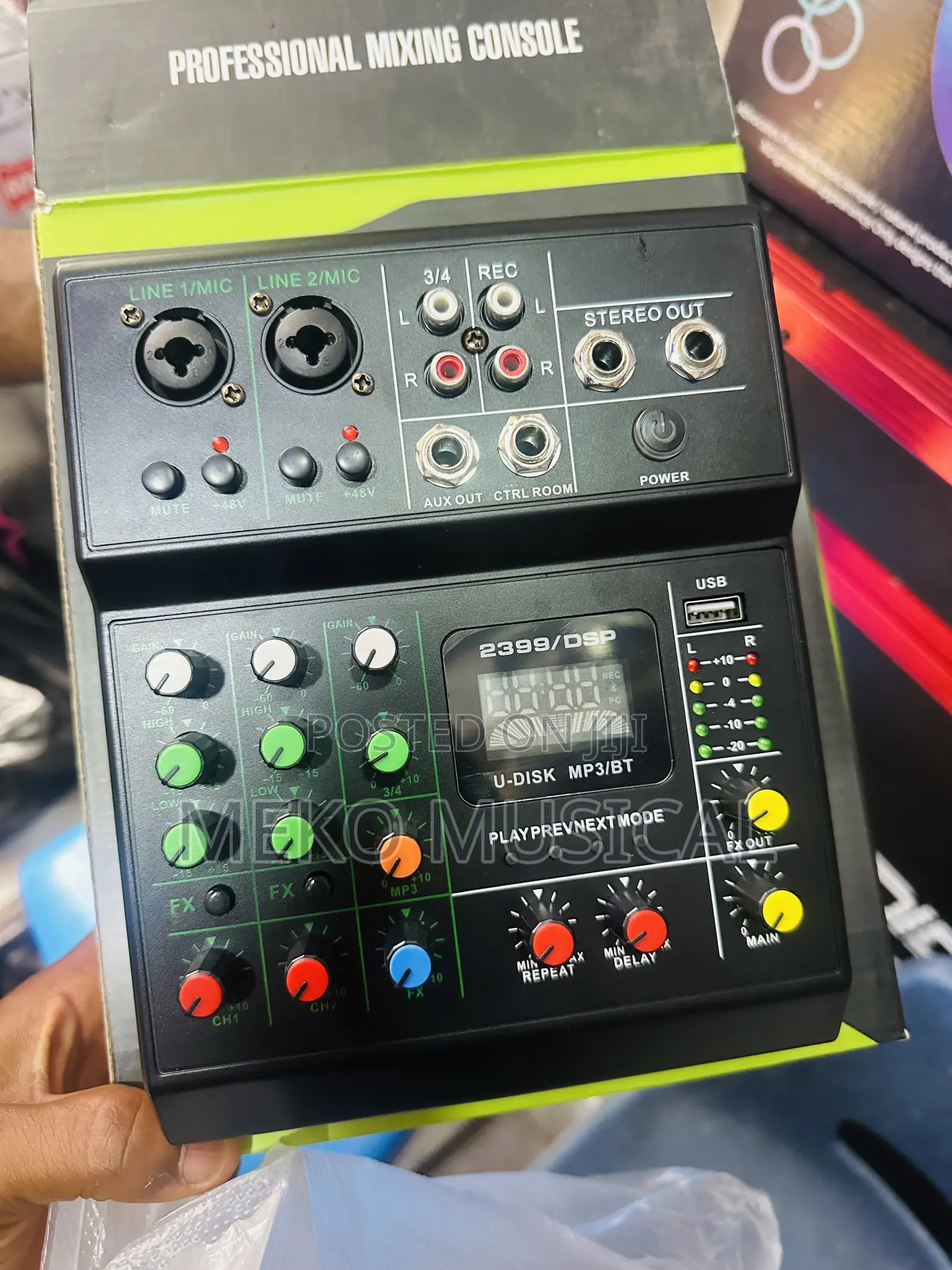 2 Channels Mini Mixer With USB / Bluetooth
